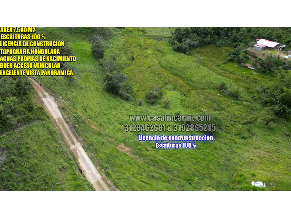 Lote en marinilla de 7.500 m² con Licencia y Escritura al 100% — foto 6