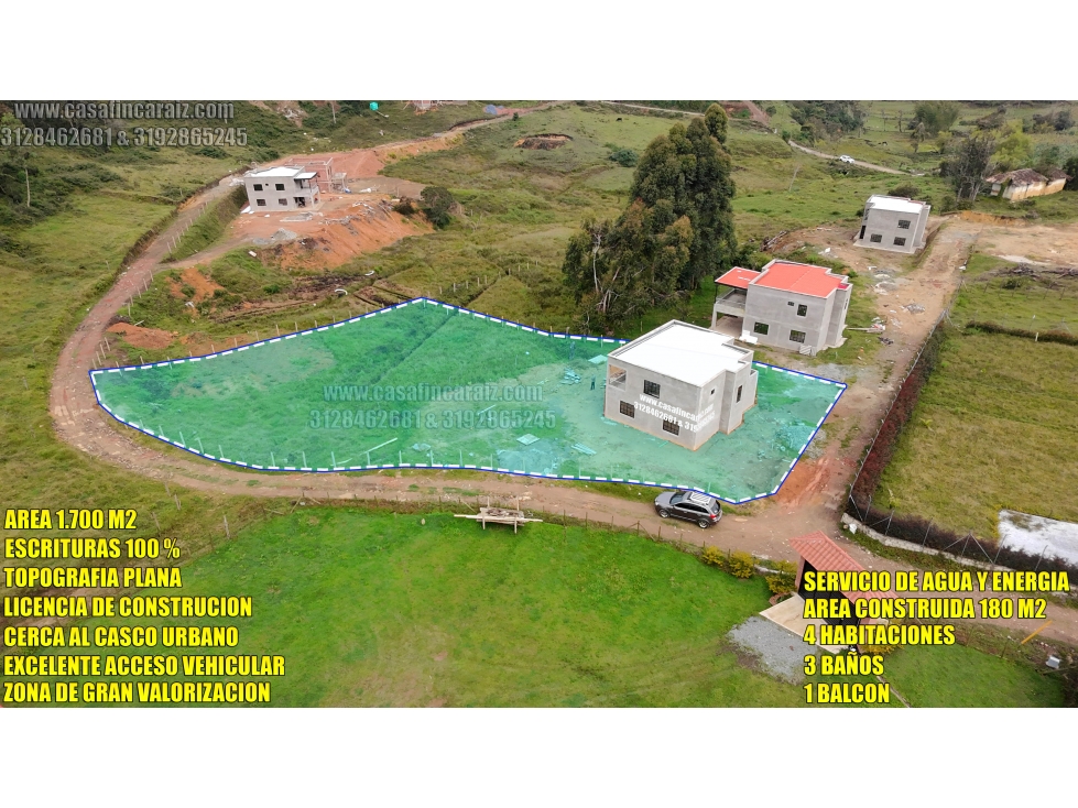 finca en el santuario en obra gris cerca al pueblo escrituras 100% — foto 4