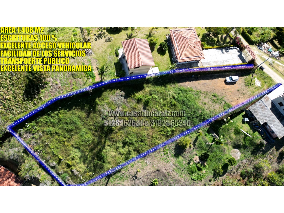 Lote en rionegro vereda san luis con escrituras 100% via pavimentada — foto 3
