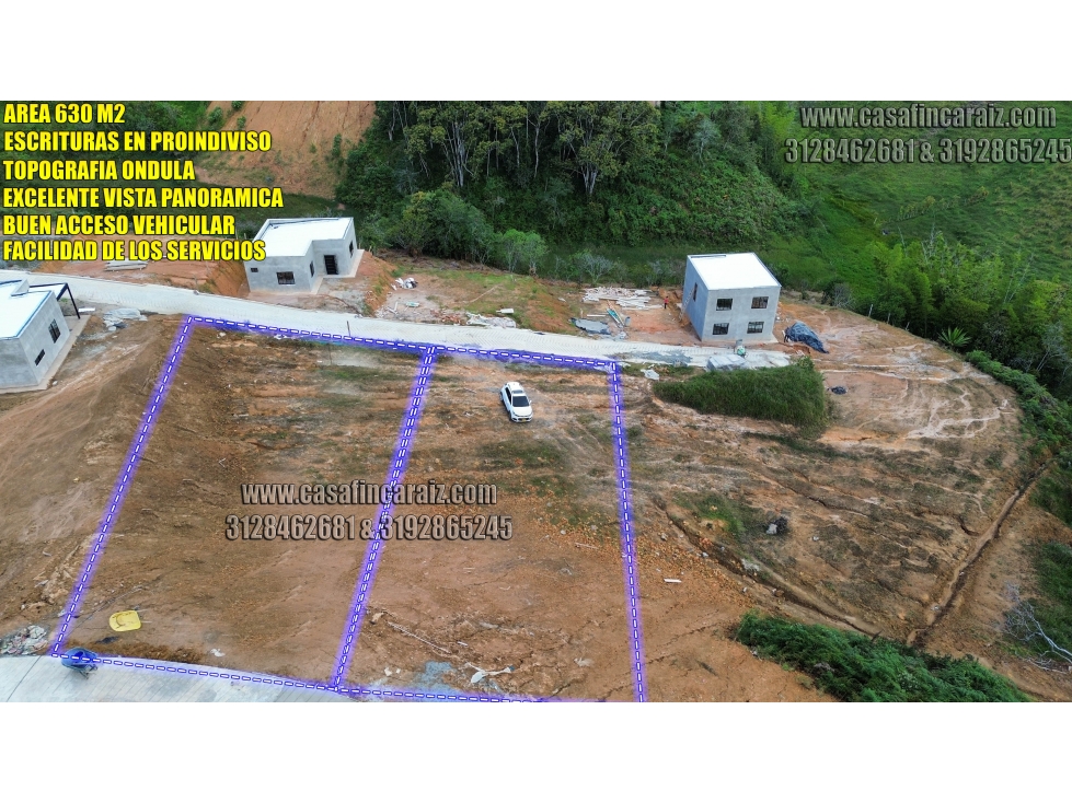 LOTES EN MARINILLA A 3 MINUTOS DE LA AUTOPISTA ME/BOG 120 MILLONES