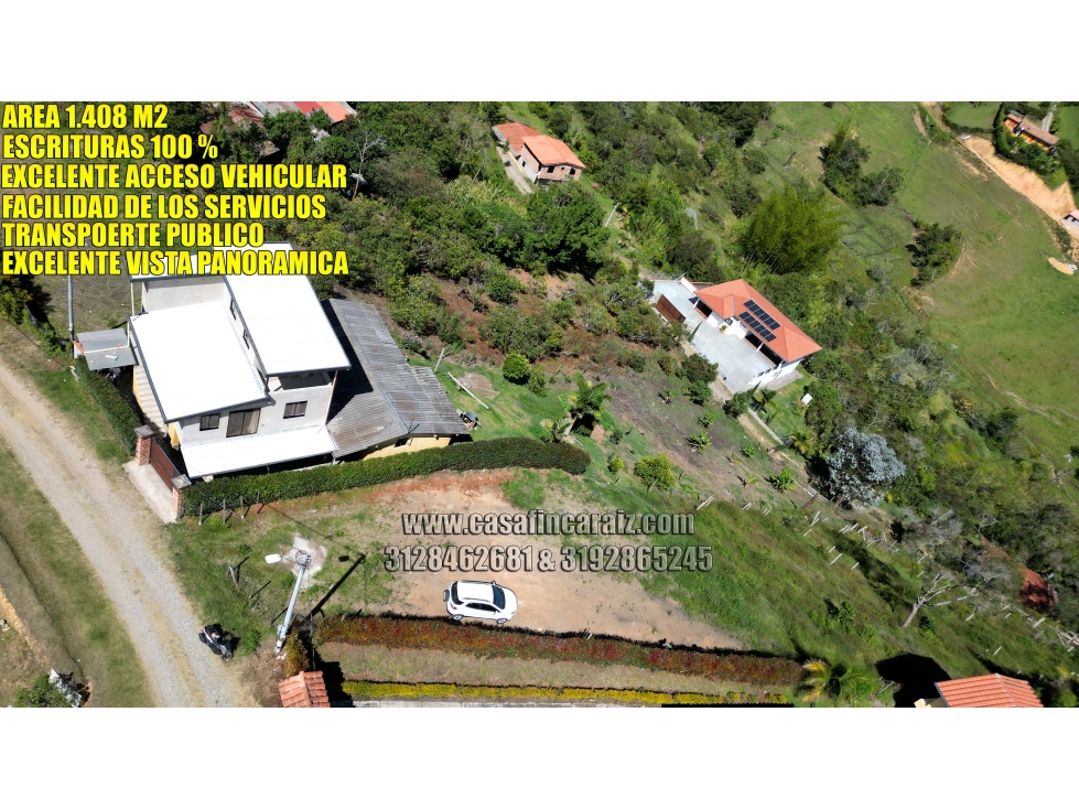 Lote en rionegro vereda san luis con escrituras 100% via pavimentada — foto 5
