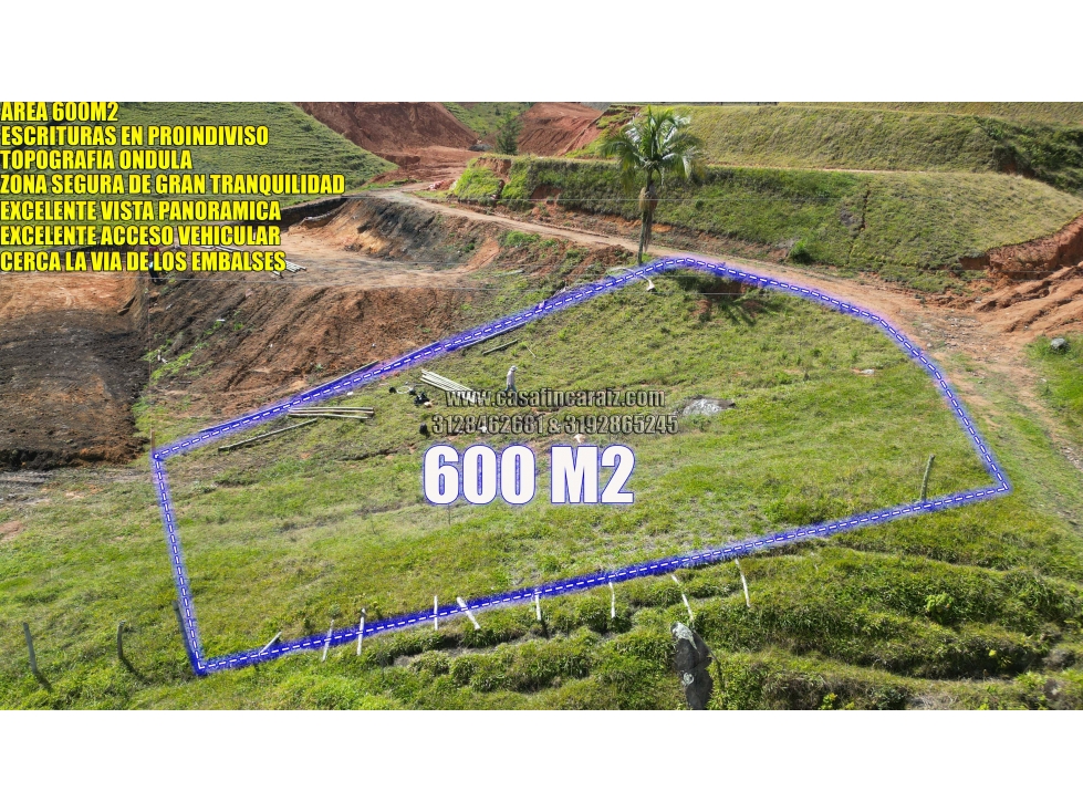 lotes económicos en marinilla vía el peñol Guatapé $ 55 millones
