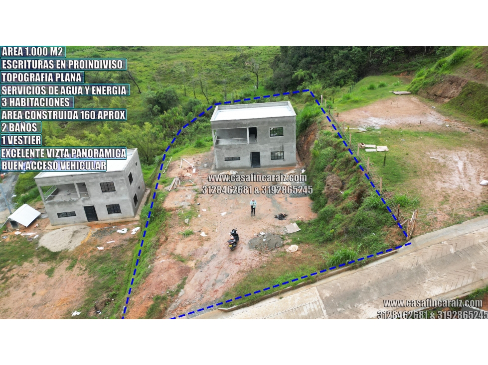 finca en marinilla vereda gaviria en obra gris $265 millones