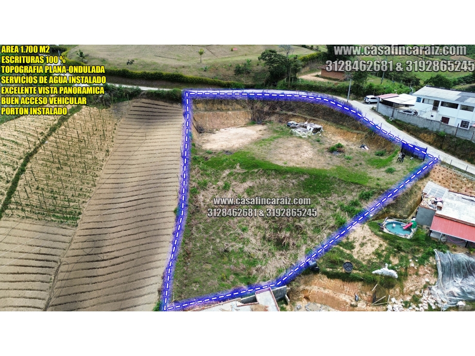 lote en santuario escrituras al 100% y servicio de agua instalado — foto 3