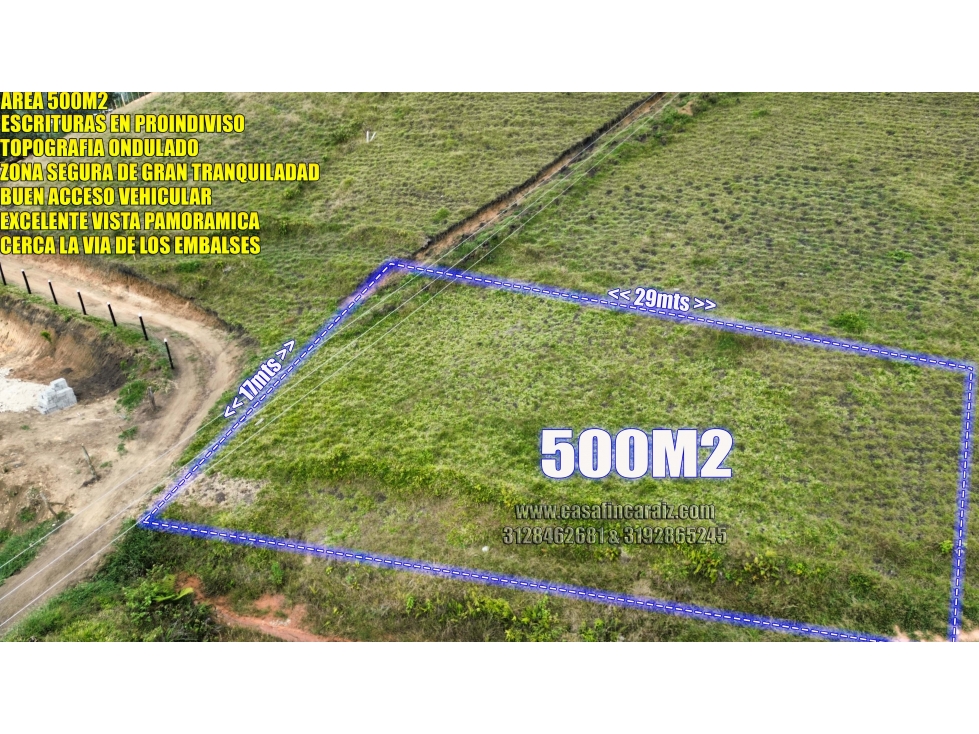 lote económico en marinilla vía el peñol Guatapé $ 52 millones