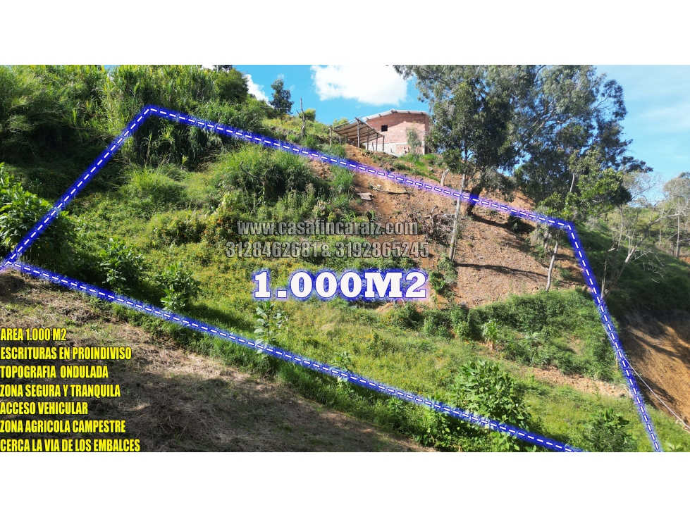 Lote en Marinilla | Sector Chochomayo | $45 millones de 1.000m2