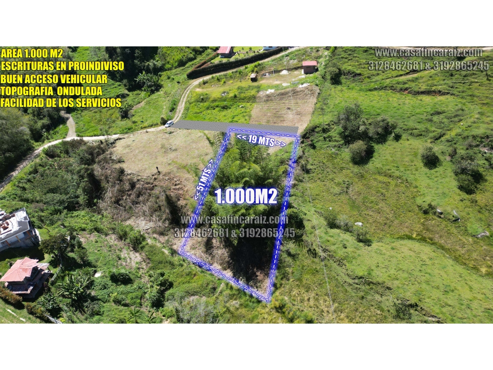 Lote económico 1000M2 en Marinilla Sector Chochomayo $60 millones — foto 2