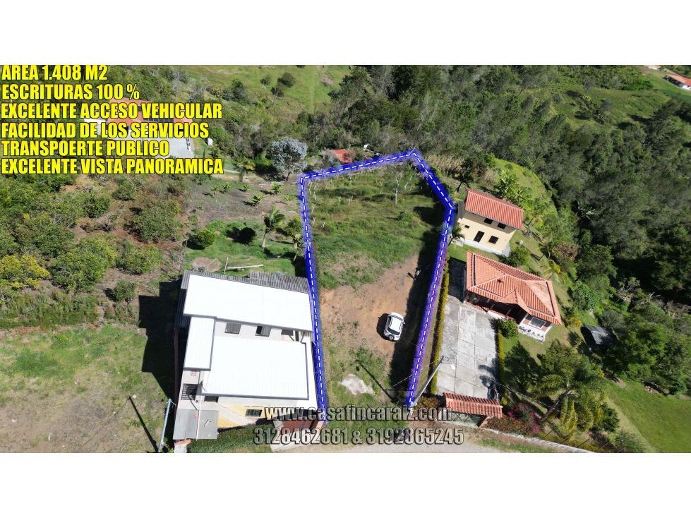 Lote en rionegro vereda san luis con escrituras 100% via pavimentada — foto 6