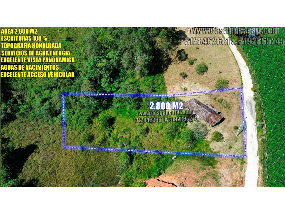 LOTE CON CASA VIEJA EN MARINILLA A 4 MINUTOS DE LA AUTOPISTA ME/BOG — foto 3