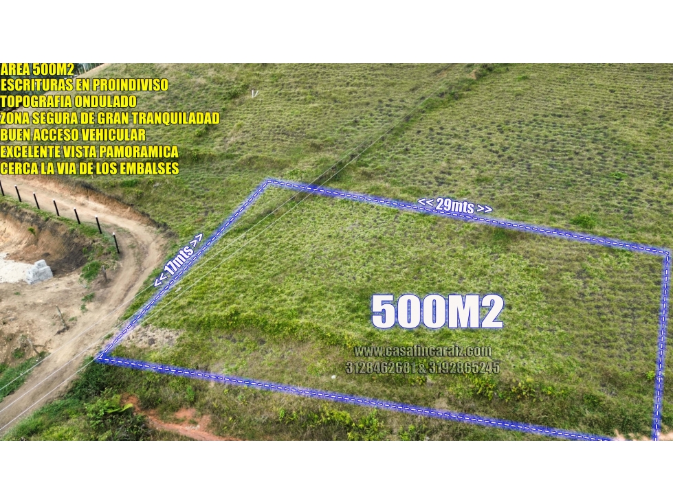 lote económico en marinilla vía el peñol Guatapé $ 52 millones - 3