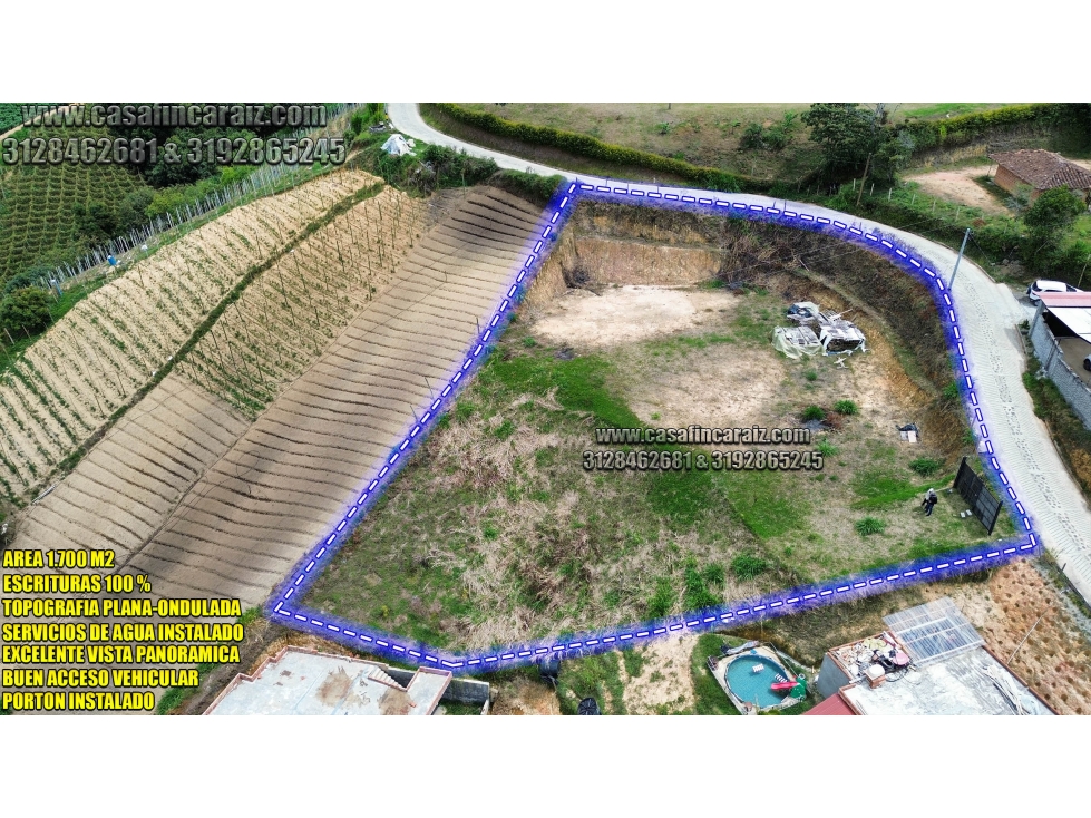 lote en santuario escrituras al 100% y servicio de agua instalado — foto 4