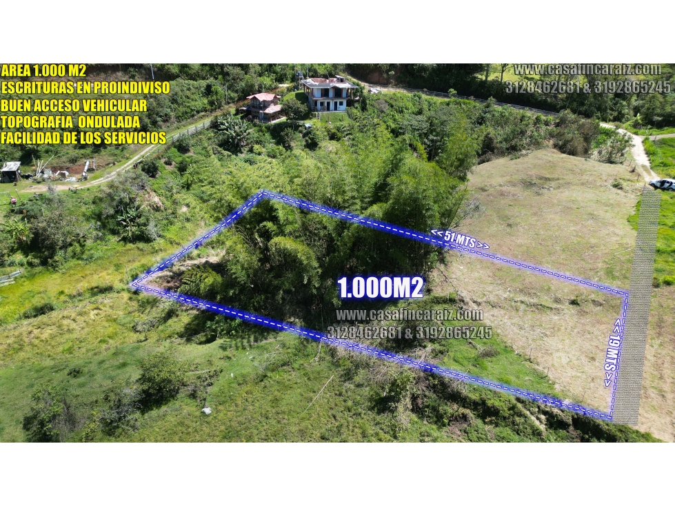 Lote económico 1000M2 en Marinilla Sector Chochomayo $60 millones — foto 3