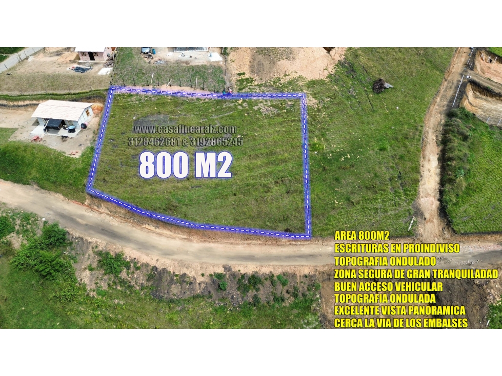 lote ondulado económico en marinilla vía el peñol $72 millones