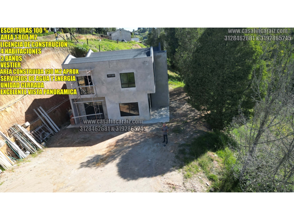 Finca en marinilla vereda cascajo Escritura al 100% - Licencia..