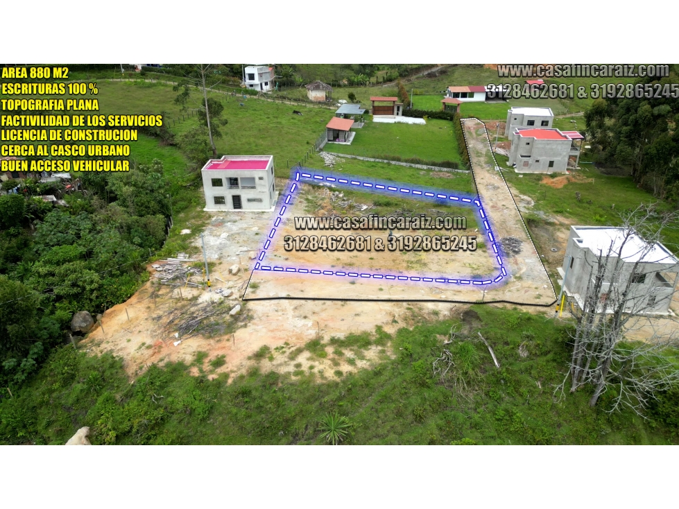 lote en el santuario plano con licencia y escrituras 100%