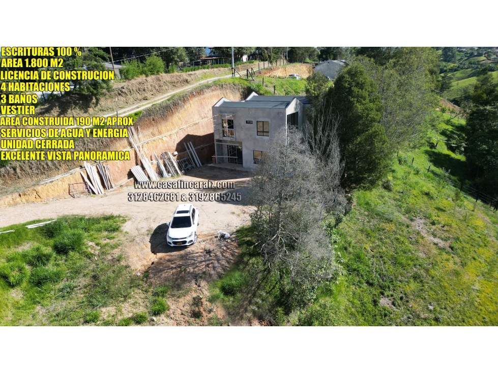 Finca en marinilla vereda cascajo Escritura al 100% - Licencia.. — foto 2