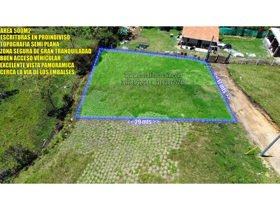lote SEMIPLANO en marinilla vía el peñol Guatapé $ 80 millones