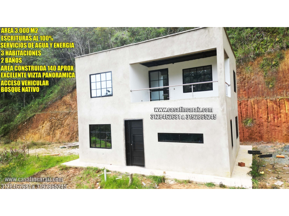 Finca en el santuario vereda el salto en Obra Gris escrituras 100%