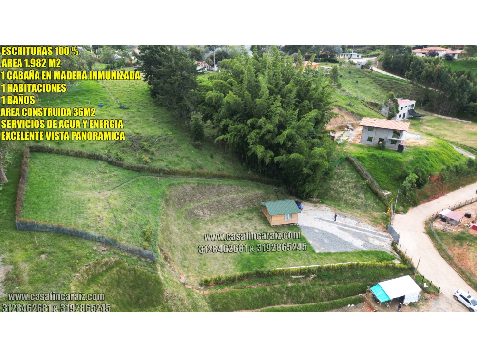cabaña en madera inmunizada con gran lote en marinilla ESCRITURAS 100% — foto 4