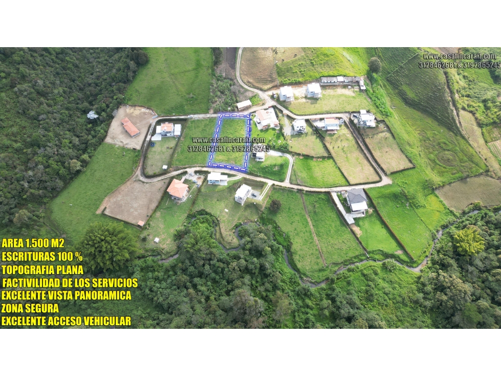 Lote en marinilla PLANO de 1.500 m² a 5 min de la Autopista Med-bog — foto 2