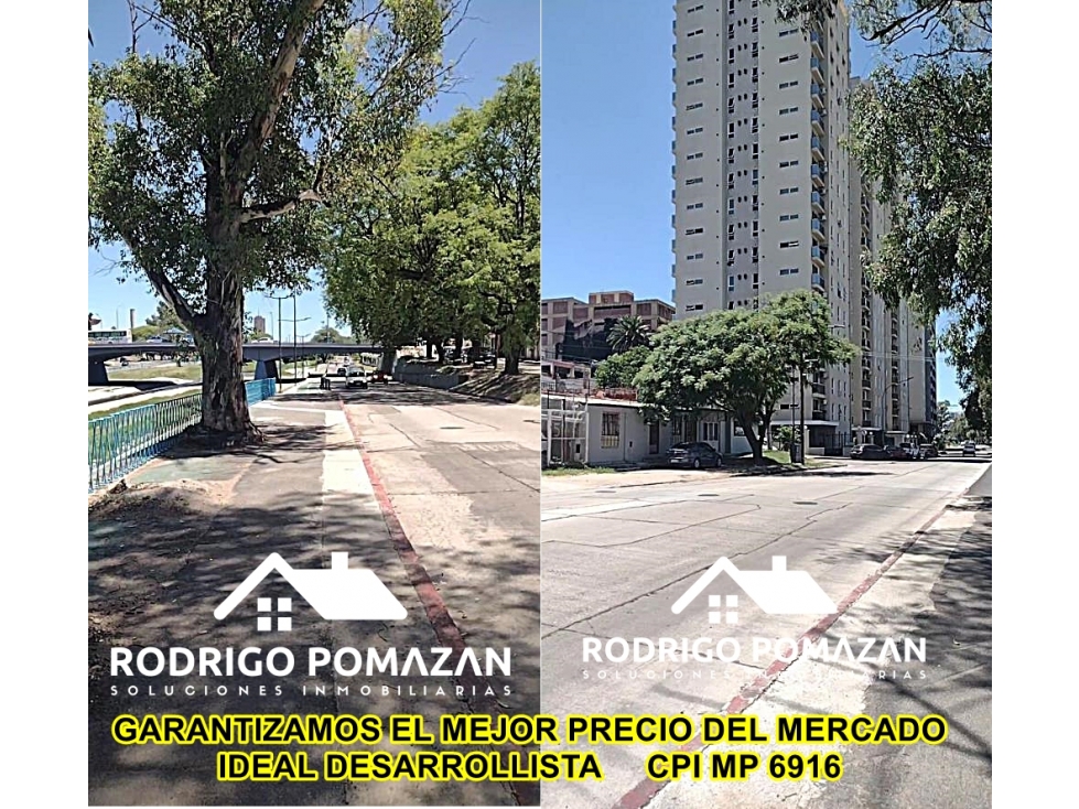 TERRENO CORDOBA COSTANERA 300M2 OPC.600M2 DESARROLISTA ALT.PLZA MUSICA - 1