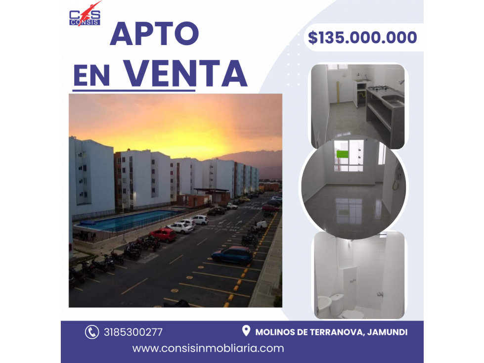 VENTA DE APTO EN MOLINOS DE TERRANOVA - JAMUNDI - 1