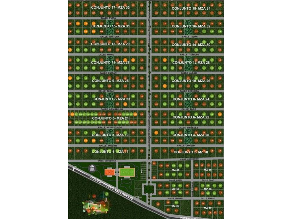 Venta de Terreno en Puerto Morelos en Ruta de los Cenotes - 3
