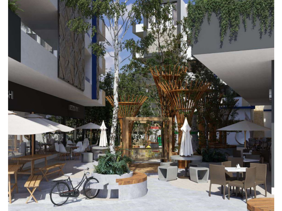 Departamento en Venta en zona comercial de Aldea Zama Tulum - 4