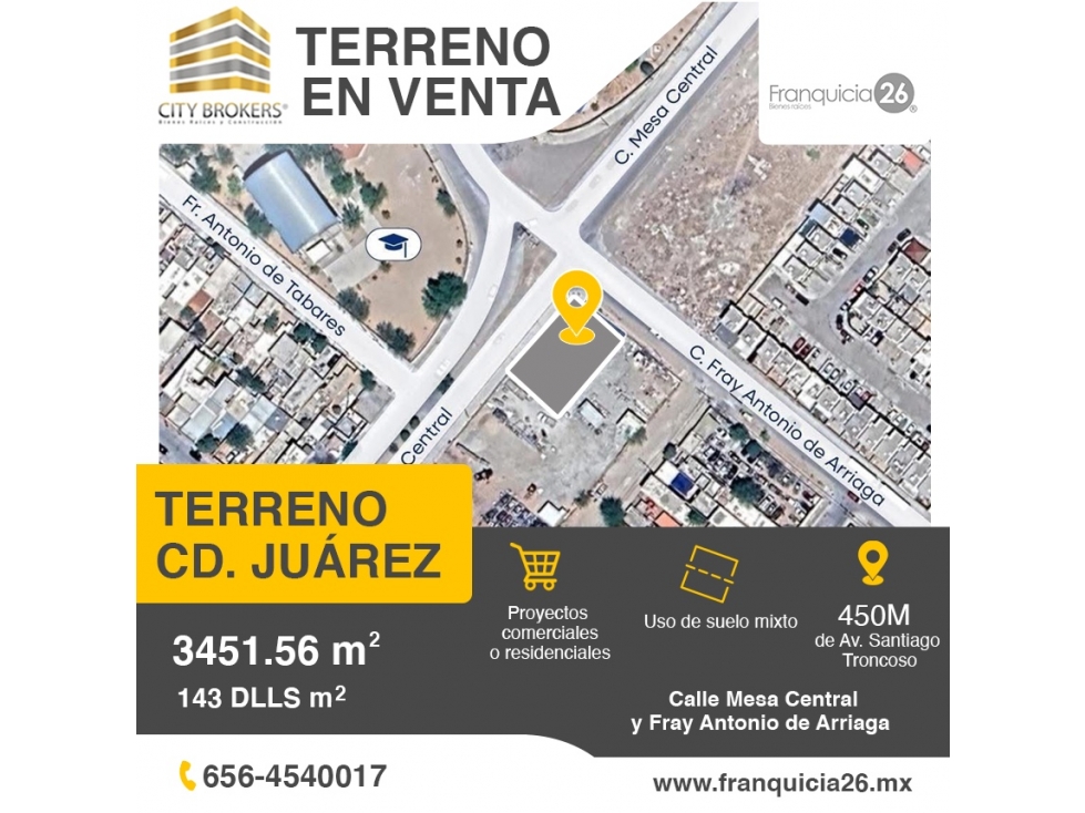 TERRENO CERCA DE AV PRINCIPAL EL PORVENIR