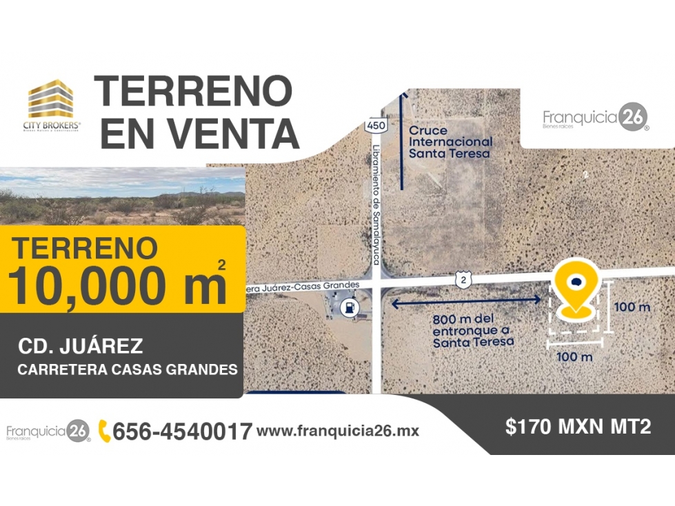 TERRENO EN CARRETERA CASAS GRANDES