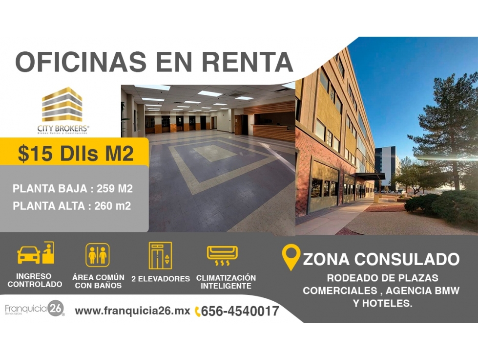 OFICINAS EN RENTA FRENTE A PLAZA LAS MISIONES - 1