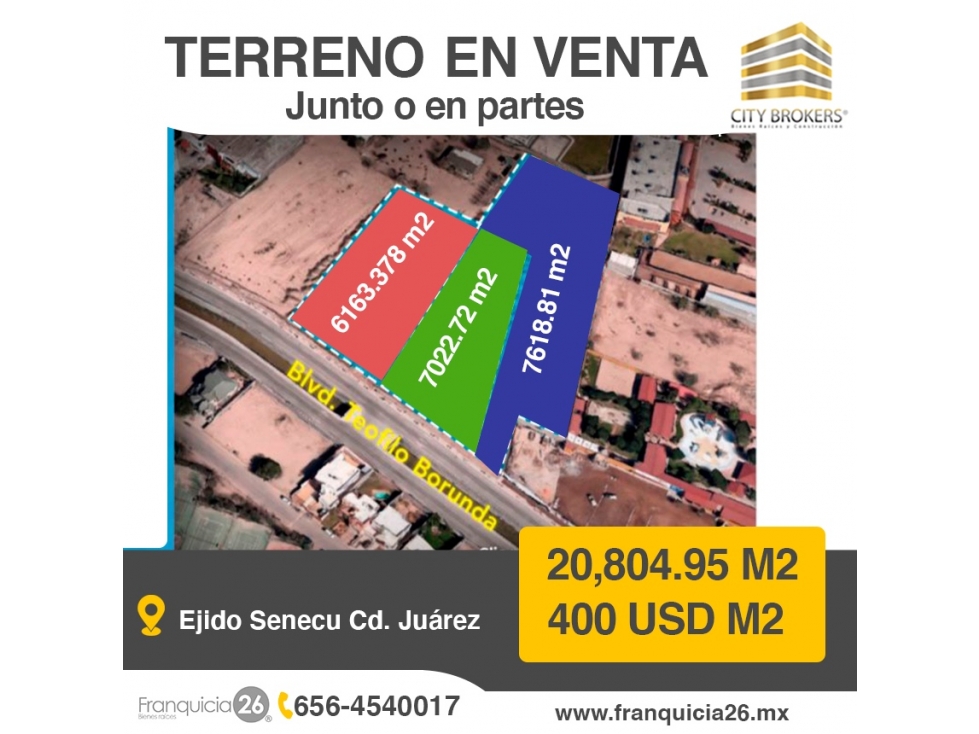 TERRENO EN VENTA EXCELENTE UBICACION AREA SENECU