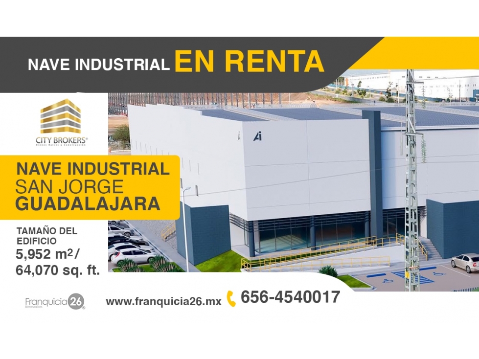 NAVE INDUSTRIAL EN RENTA E SAN PEDRO TLAQUEPAQUE - 1