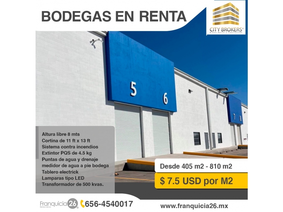 BODEGAS EN RENTA EN PUERTO DE PALOS