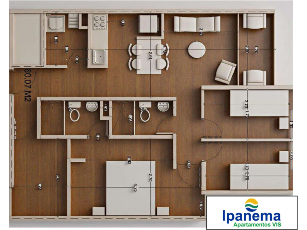APARTAMENTOS VIS IPANEMA COPACABANA, ANTIOQUIA — foto 2
