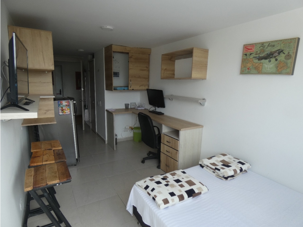 SE ARRIENDA APARTA - ESTUDIO AMOBLADO EN MARINILLA, URB. LUNA VERDE