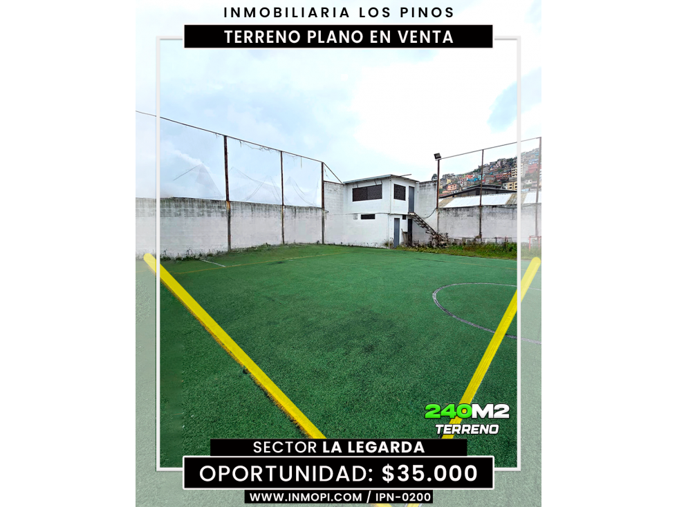 INMOPI VENDE TERRENO + OFICINA LA LEGARDA | IPN-0200