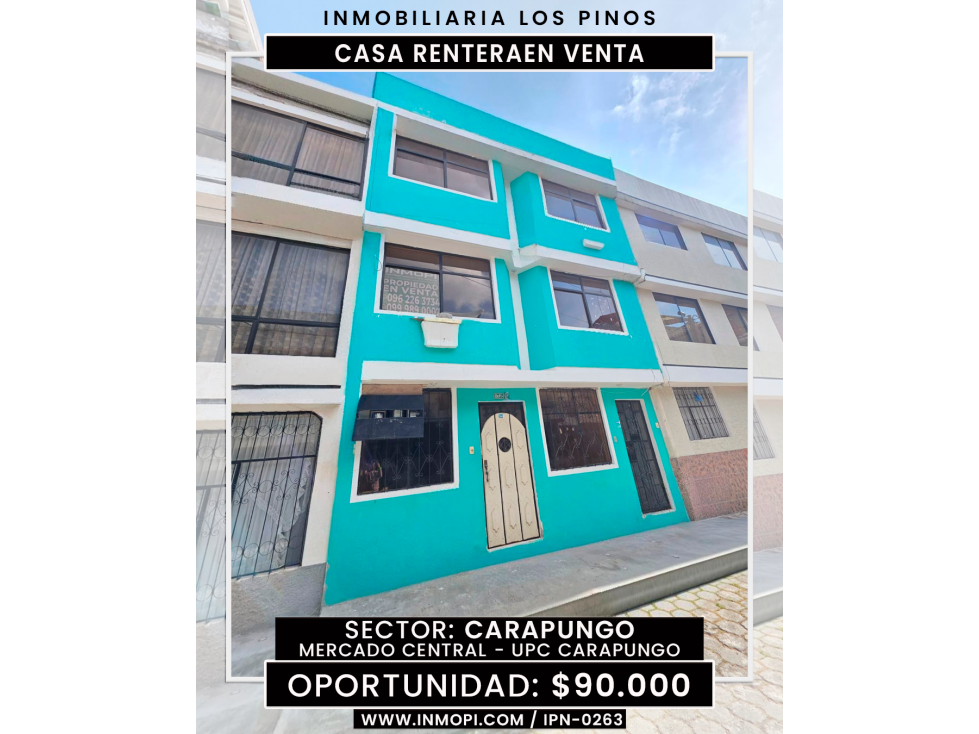 INMOPO VENDE CASA RENTERA CARAPUNGO IPN-0263 - 1