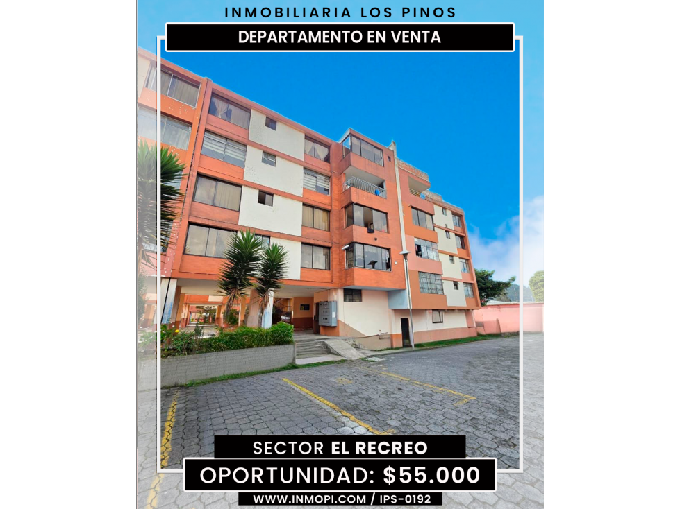 INMOPI VENDE DEPARTAMENTO EL RECREO IPS-0192