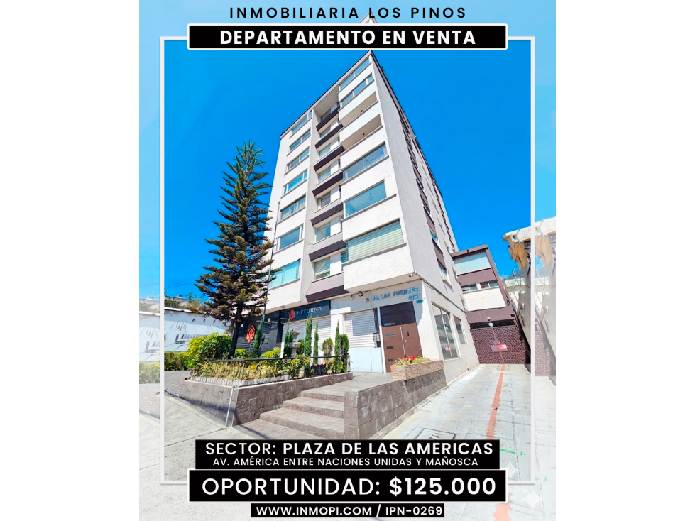 INMOPI VENDE DEPARTAMENTO PLAZA DE LAS AMERICAS IPN-0269