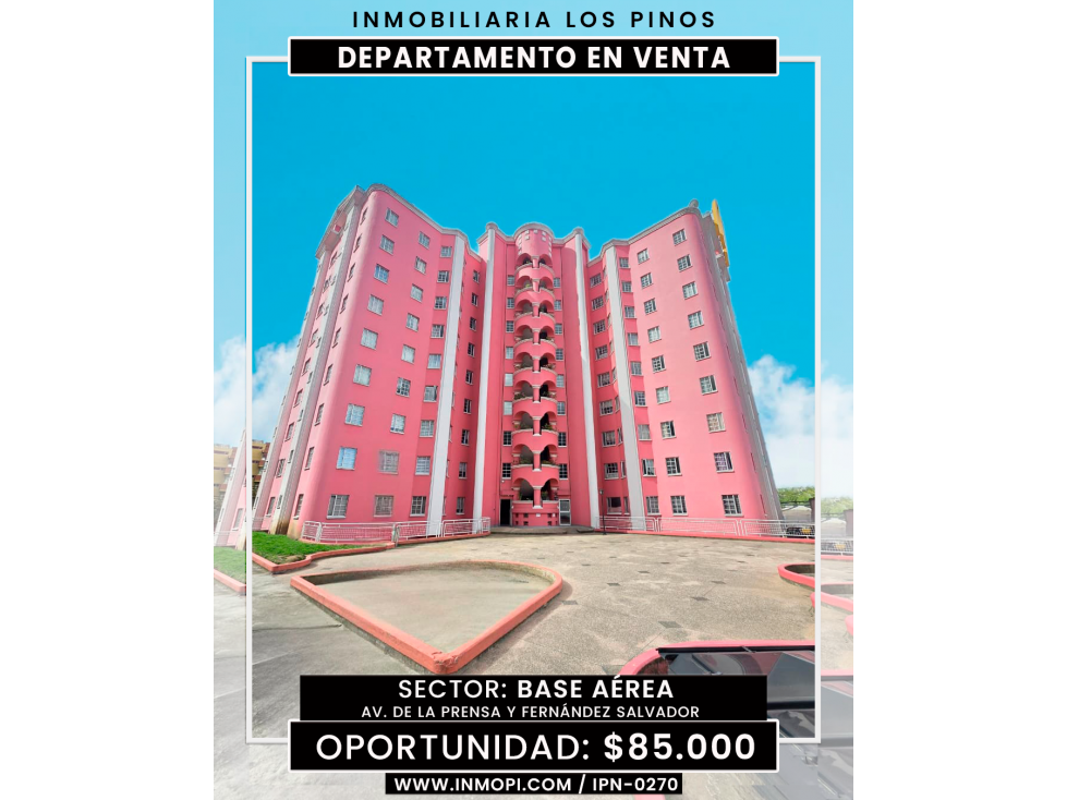INMOPI VENDE DEPARTAMENTO BASE AEREA IPN-0270