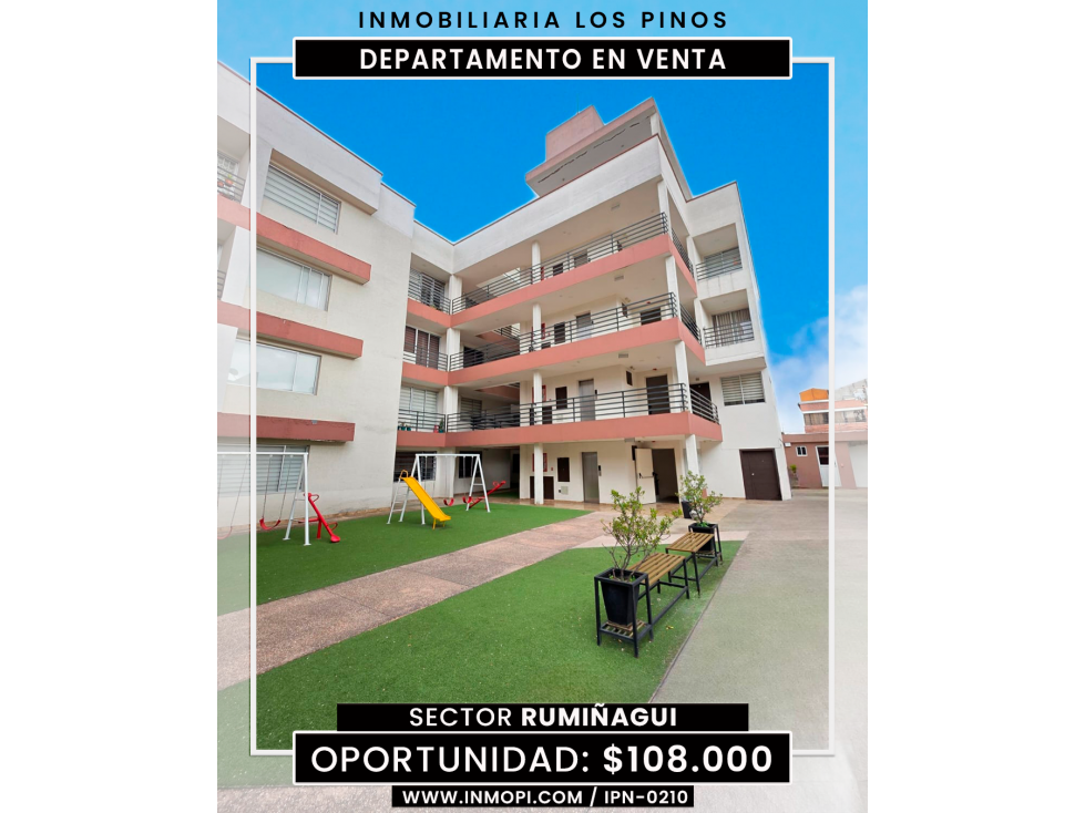 INMOPI VENDE DEPARTAMENTO SECTOR RUMIÑAHUI | IPN-0210