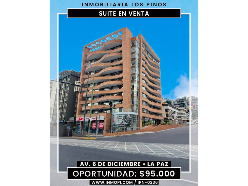 INMOPI VENDE SUITE, AV. 6 DE DICIEMBRE | IPN-0236