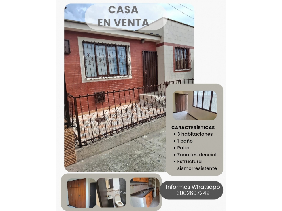 Casa en venta Barrio San Francisco Sur Armenia - Quindio
