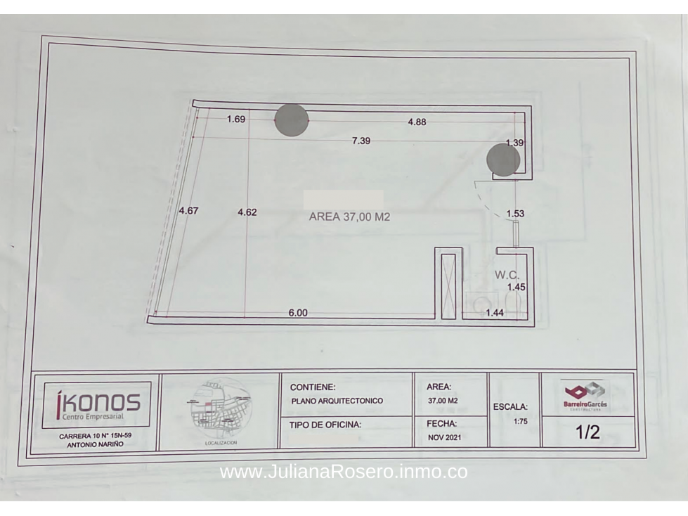 VENDO/PERMUTO OFICINA EN CENTRO EMPRESARIAL IKONOS - 6