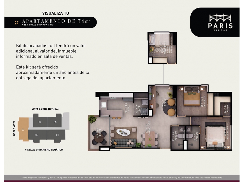 Venta cesión de derechos apartamento rentas cortas sabaneta — foto 3