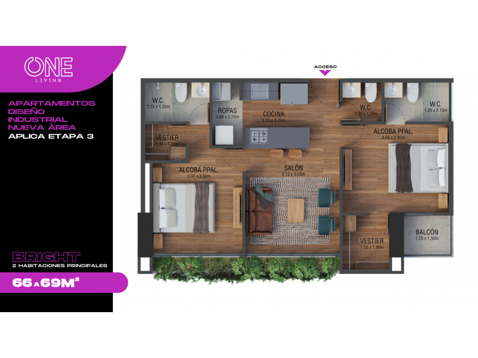 CESIÓN DE DERECHOS EN ONE LIVING ENVIGADO (RENTAS CORTAS)
