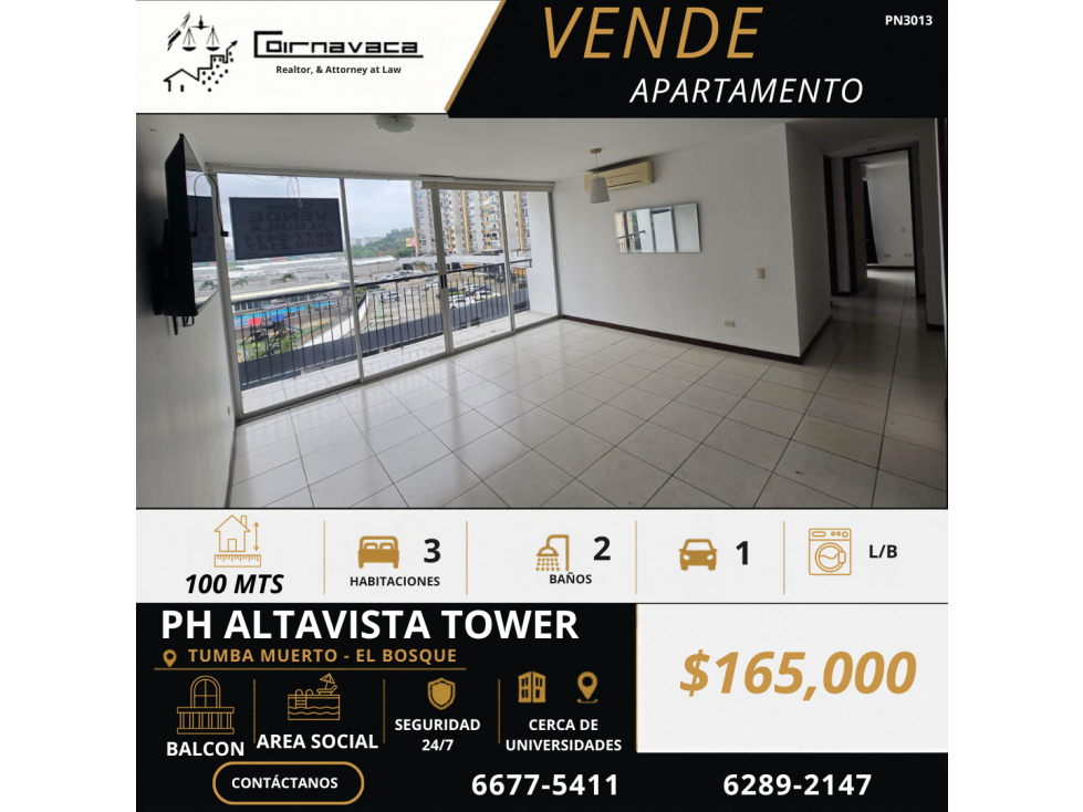VENDO ALQUILO APARTAMENTO PH ALTAVISTA TOWER — foto 2
