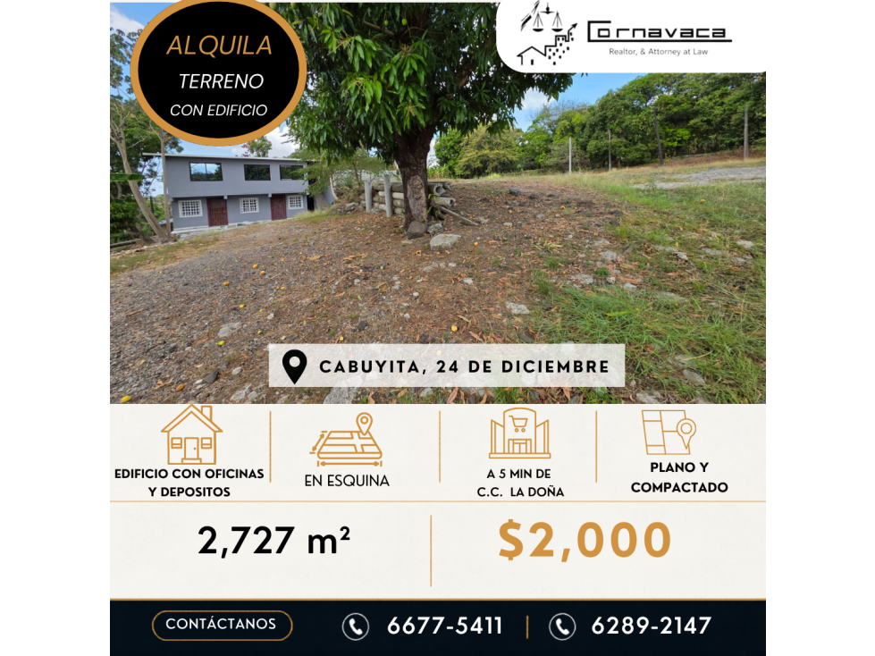 VENDO TERRENO CON EDIFICIO EN CABUYITA - 2