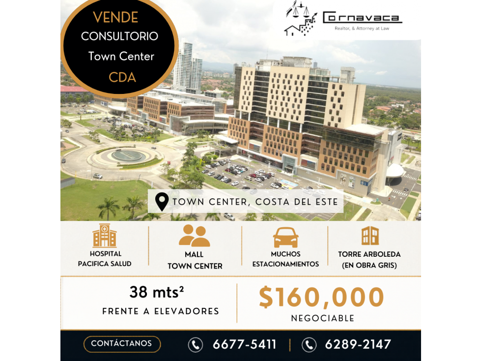 VENDO CONSULTORIOS TOWN CENTER